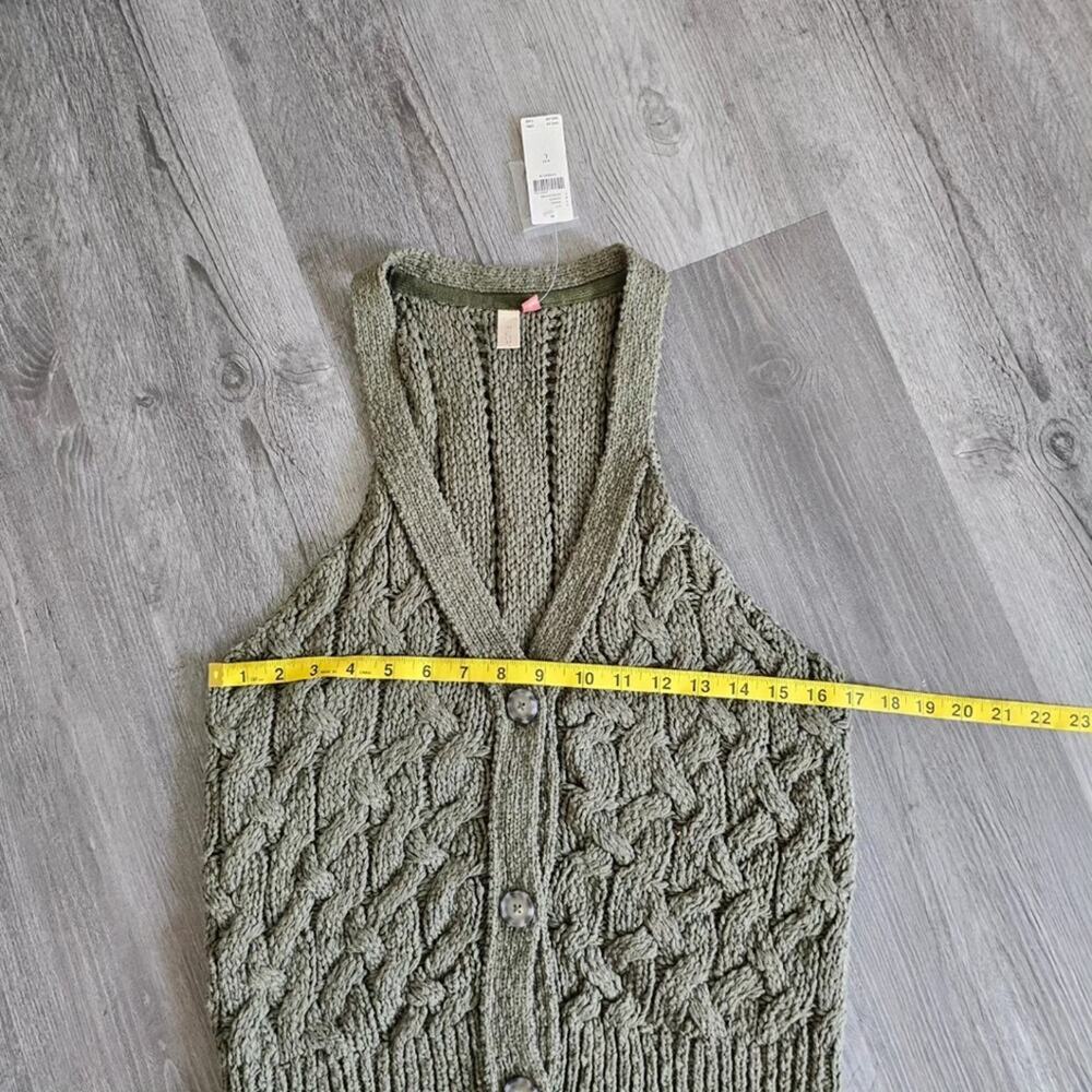 NWT Anthro Pilcro Olive Sweater Tank - Picture 4 of 10